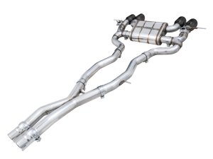 BMW M4 Performance Exhaust - AWE Tuning - SwitchPath Cat-Back, Valve-Controlled, Quad 4.5 in Double-Walled Slash-Cut Tips (Diamond Black), 180 Technology - Diamond Black - `21-`27